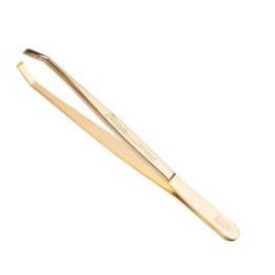 PINZA DEPILAR PROFESIONAL DORADA 9 CM POLLIE
