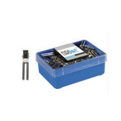 CAJA 120 PINZAS DOBLE PATA EUROSTIL