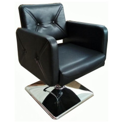 SILLON DE PELUQUERIA TAPIZ NEGRO S69N
