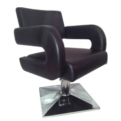 SILLÓN DE PELUQUERÍA TAPIZ NEGRO S05