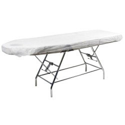SABANA AJUSTABLE BLANCA 210X80 cm. BOLSA 10 UDS