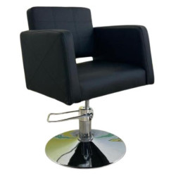 SILLON PELUQUERIA MODELO S73 TAPIZ NEGRO