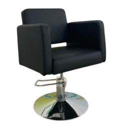 SILLON PELUQUERIA MODELO S74 TAPIZ NEGRO