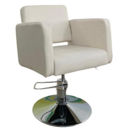 SILLON PELUQUERIA S74B TAPIZ BLANCO