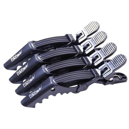 BOLSA 4 PINZAS GRANDES DRAGÓN NEGRAS EUROSTIL