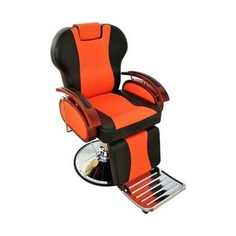 SILLON APOLO TAPIZ NARANJA Y NEGRO - 3