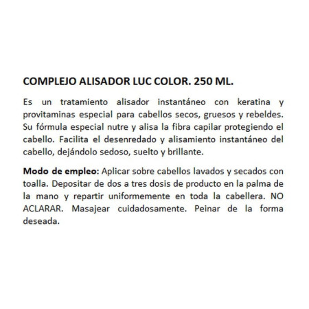 ARVAN COMPLEJO ALISADOR CON KERATINA 250ML