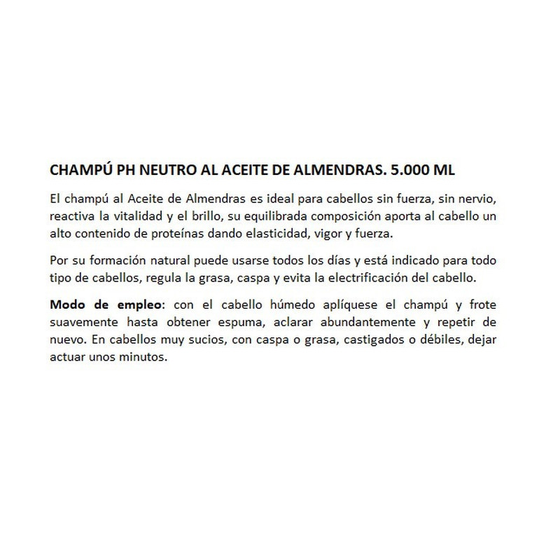 ARVAN CHAMPU ALMENDRAS 5L PH NEUTRO - 20