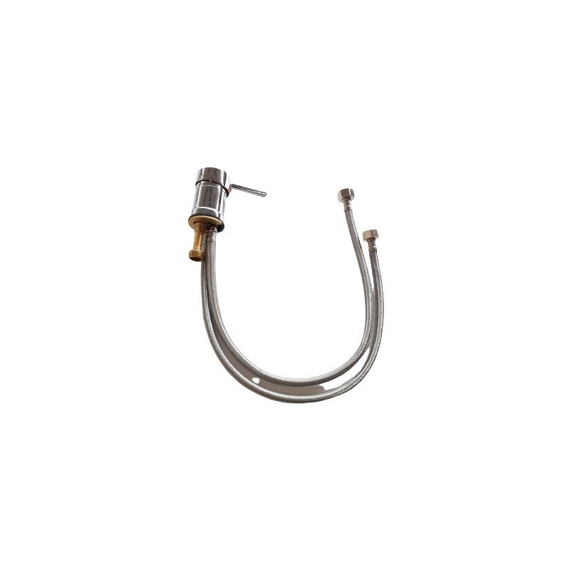 GRIFO MONOMANDO ESTANDAR CROMADO MANGO REDONDEADO - 1