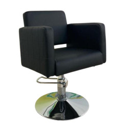 SILLON PELUQUERIA S72N TAPIZ NEGRO