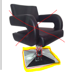BASE CUADRADA SILLON UNISEX (Tipo S06)