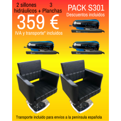 OFERTA PACK SILLÓN HIDRÁULICO S30 + PLANCHA