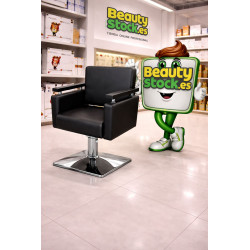 SILLON DE PELUQUERIA TAPIZ NEGRO S06N