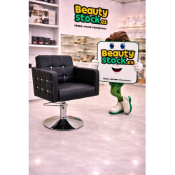SILLON PELUQUERIA S79N TAPIZ NEGRO