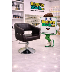 SILLON PELUQUERIA MODELO S26 TAPIZ MARRON