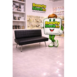 SOFA DE ESPERA MR05N TAPIZ NEGRO