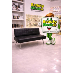 SOFA DE ESPERA MR05N TAPIZ NEGRO