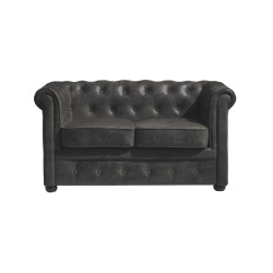 SILLÓN DE ESPERA CHESTER DOS PLAZAS GRIS