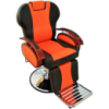 SILLON APOLO TAPIZ NARANJA Y NEGRO - 6