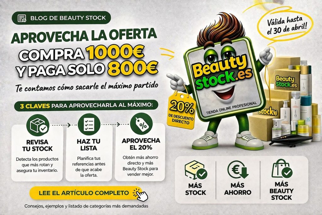 Abril viene fuerte en Beauty Stock:equípate con un 20% de descuento directo